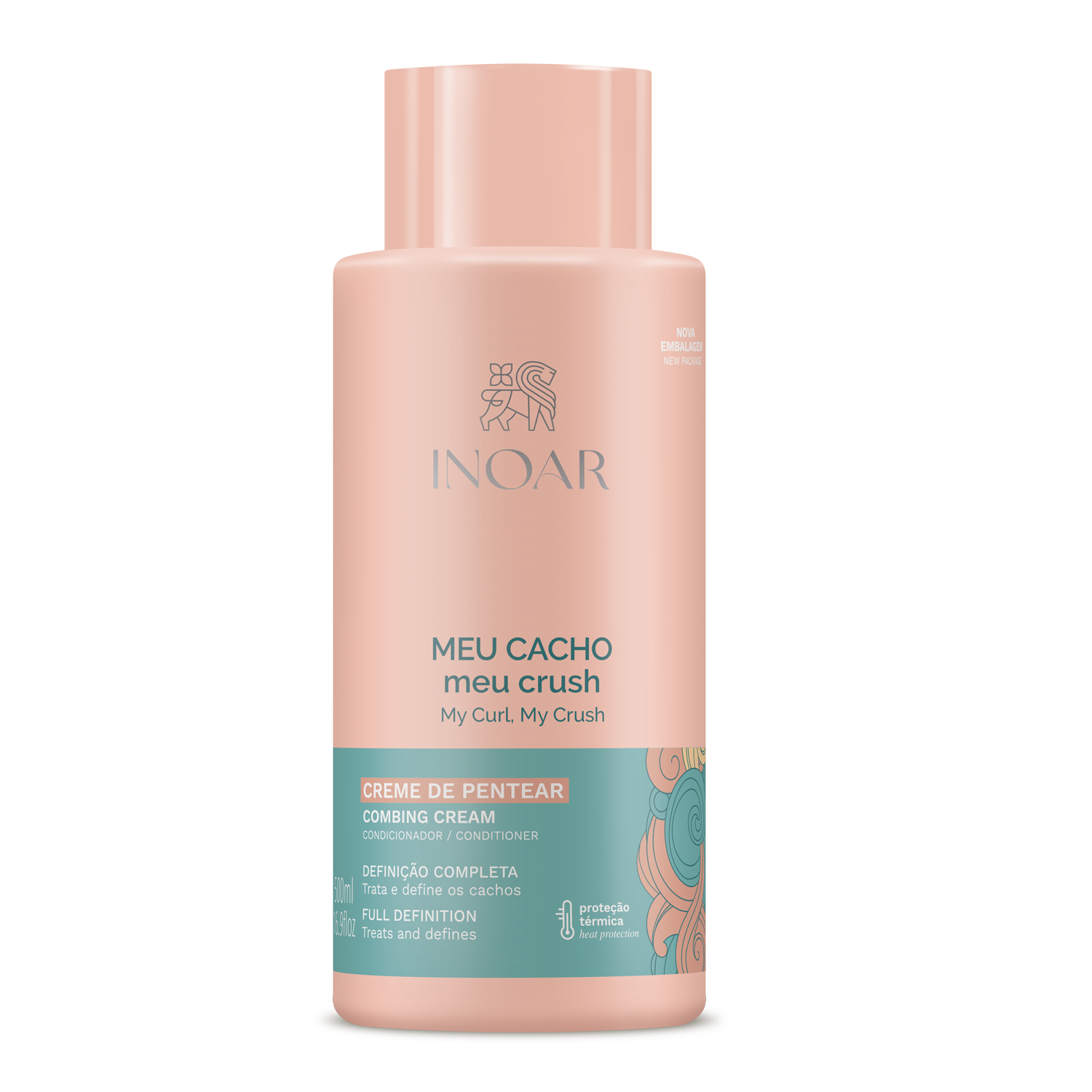 Frasco do creme de pentear Inoar Meu Cacho, Meu Crush 500 ml